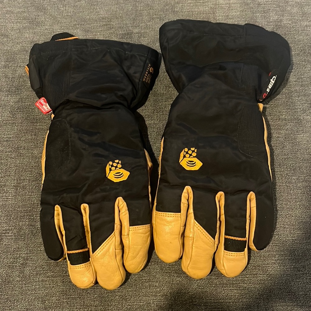 Mountain hardwear men’s small women’s medium leather snow gloves